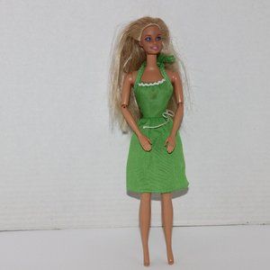 Vtg. Barbie Back Lever Black Label Dress